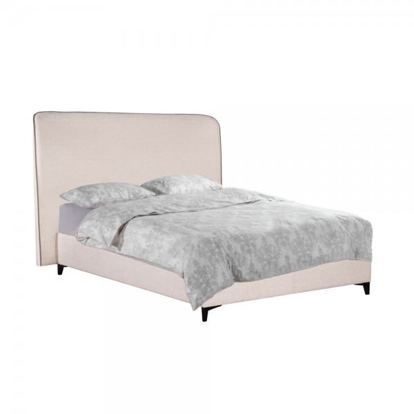 COLOMBO ΚΡΕΒΑΤΙ ΜΕ ΑΠΟΘΗΚ. ΧΩΡΟ (ΓΙΑ ΣΤΡΩΜΑ 160x200cm) OFF WHITE 06-900 ΜΑΥΡΟ 210x170x120cm