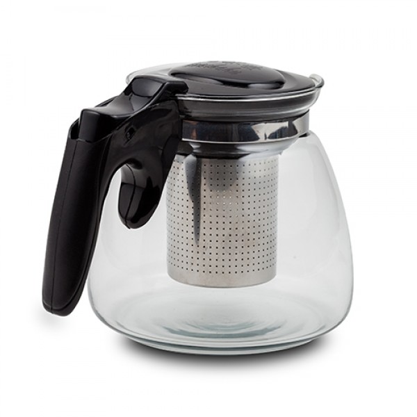 NAVA Τσαγιέρα γυάλινη "Misty" με ανοξείδωτο φίλτρο 900ml 10-224-010