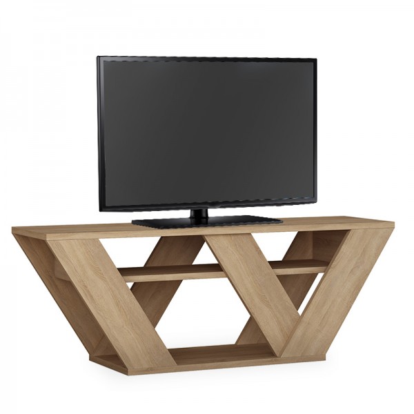 Έπιπλο τηλεόρασης Pipralla pakoworld φυσικό 110x30x40εκ