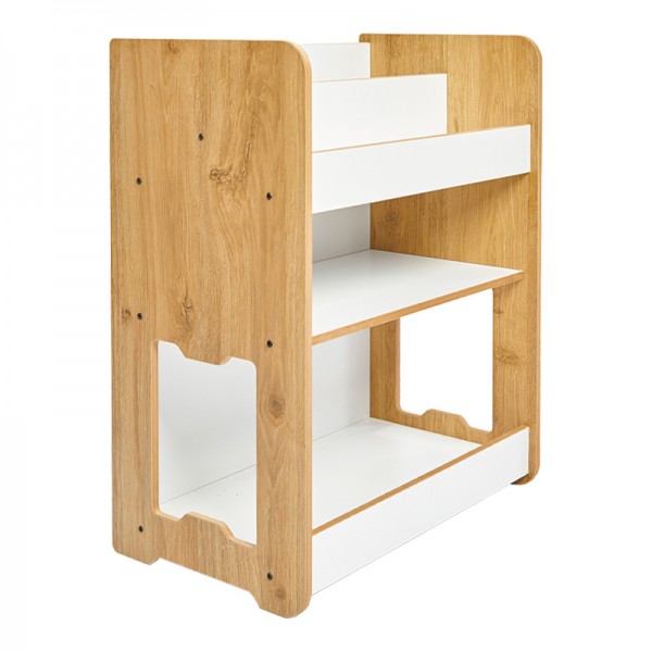 Ραφιέρα Seagull pakoworld φυσικό-λευκό mdf 57x34x70εκ 120-000423