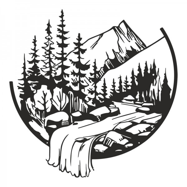 Διακοσμητικό τοίχου Mordio pakooworld μαύρο μεταλλικό Φ60x1,5εκ