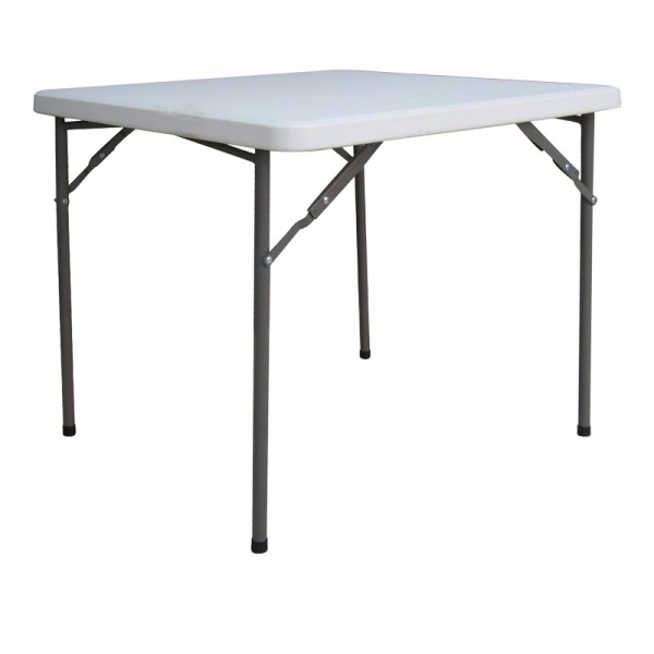 Τραπέζι catering Comfort pakoworld πτυσσόμενο σε λευκή απόχρωση 80x80x74εκ 142-000021