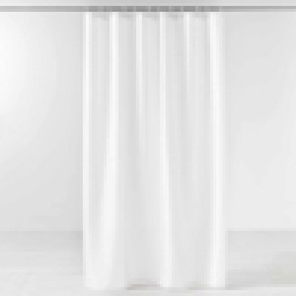ΚΟΥΡΤΙΝΑ ΜΠΑΝΙΟΥ ΜΕ ΚΡΙΚΟΥΣ POLYESTER YALINE WHITE 180X200CM 1802079