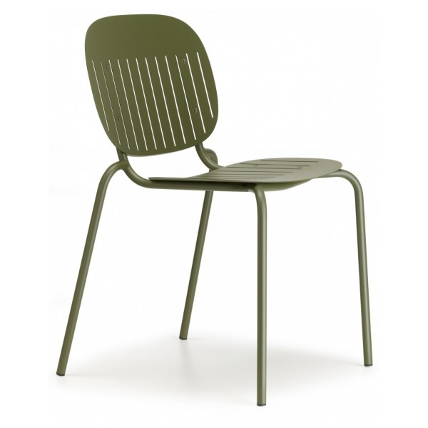 SISI barcode art.2508 καρέκλα olive green METAL 50x55xH80(44)cm