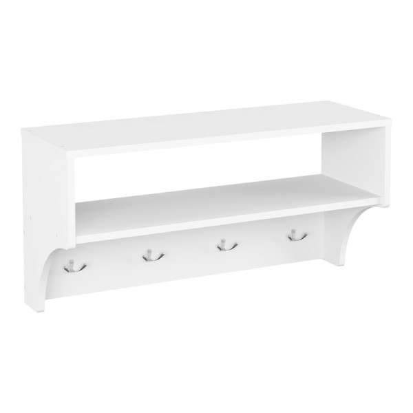 Κρεμάστρα Crosta pakoworld σε λευκή απόχρωση 80x28x40εκ