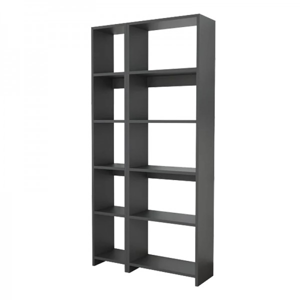 Βιβλιοθήκη Alkathi pakoworld σε ανθρακί απόχρωση 77x22x160εκ 197-000283