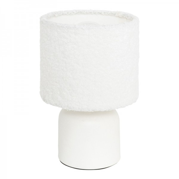 Επιτραπέζιο φωτιστικό Jela pakoworld σε λευκή απόχρωση Φ14x22εκ