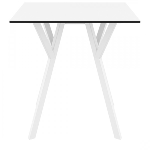 MAX ΤΡΑΠΕΖΙ 70Χ70Χ74εκ. WHITE LAMINATE 12mm 20.0822