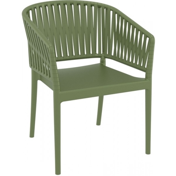 PORTOFINO OLIVE GREEN ΠΟΛΥΘΡΟΝΑ PP 58X58X80cm 20.0874