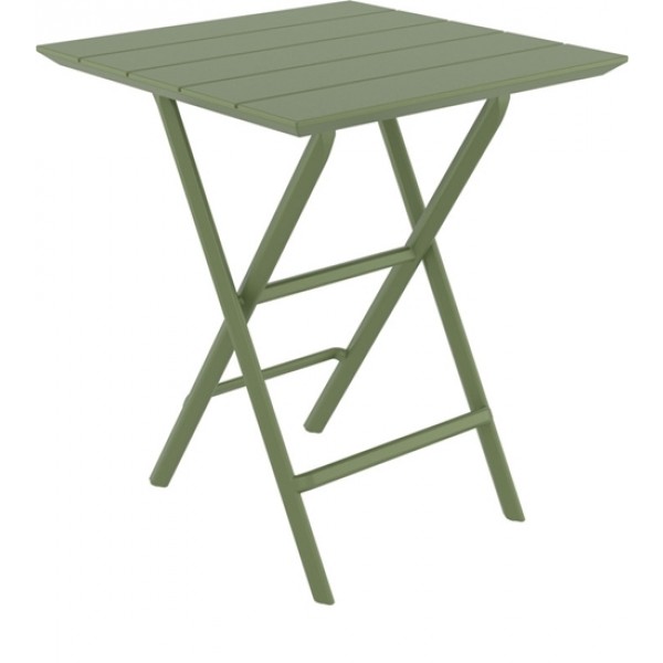 HELEN OLIVE GREEN ΤΡΑΠΕΖΙ ΠΤΥΣ/ΝΟ PP 60Χ60X74CM 20.0895