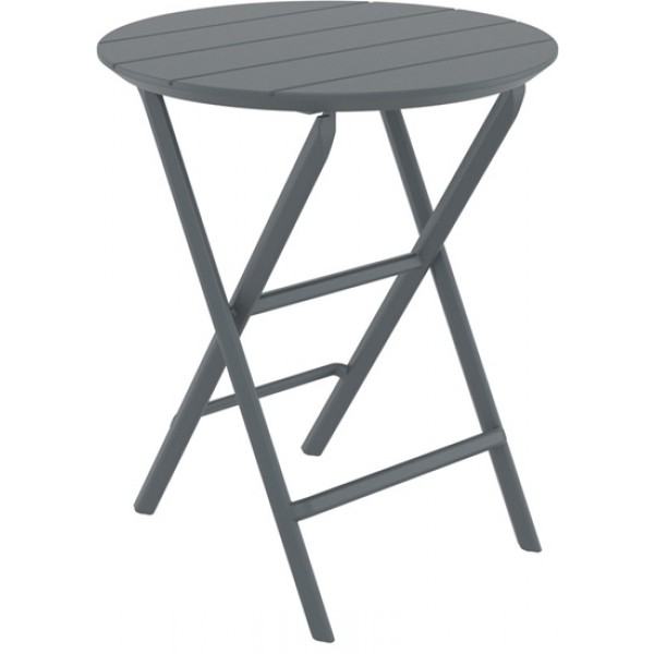 HELEN DARK GREY ΤΡΑΠΕΖΙ ΠΤΥΣ/ΝΟ PP D60X74CM 20.0899