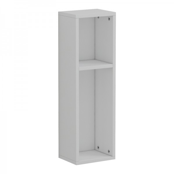 Ραφιέρα-κομοδίνο τοίχου Racks pakoworld σε λευκή απόχρωση 20x15x65εκ