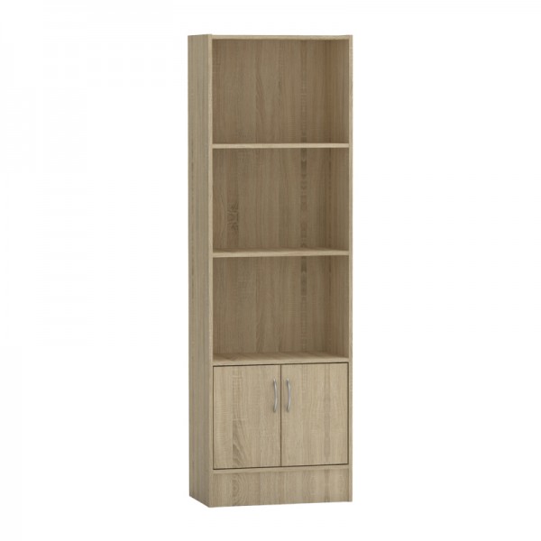 Βιβλιοθήκη Negan pakoworld sonoma μελαμίνης 57x33x180εκ 248-000018