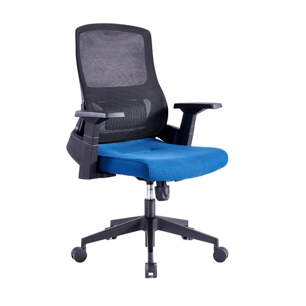 STABILO ΚΑΡΕΚΛΑ ΓΡΑΦΕΙΟΥ ΜΑΥΡΟ ΜΠΛΕ 47,5x43xH100-110cm
