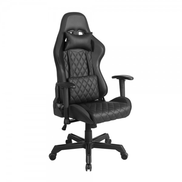 RANGER ΚΑΡΕΚΛΑ GAMING ΓΡΑΦΕΙΟΥ ΜΑΥΡΟ 52x74xH125/138cm