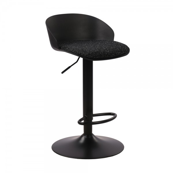 DALI ΣΚΑΜΠΟ BAR ΜΑΥΡΟ 41.5x41.5x75.5cm