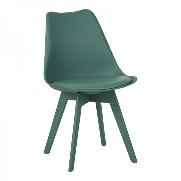 Καρέκλα Gaston I pakoworld PP-PU σε μέντα απόχρωση 53.5x48.5x81,5εκ 271-000039