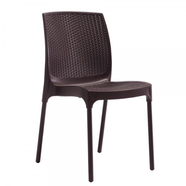 Parker Καρέκλα 58x55x89(45)cm Καφέ 339-1095