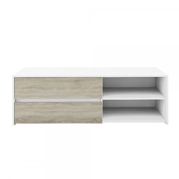 All Day tv stand 140x47x45cm Γκρι Λευκο Δρυς 05-0365