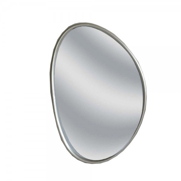 Stone Silver καθρέπτης μεταλλικός ασημί 35,6x2,5xH53,3cm 11-0173