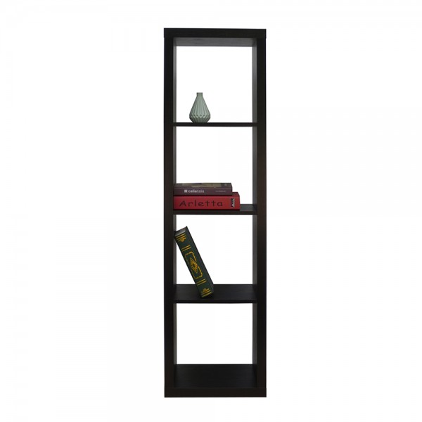 Kivos Βιβλιοθήκη 41,6x29,5xH147,5cm/Μαύρο 24-0557