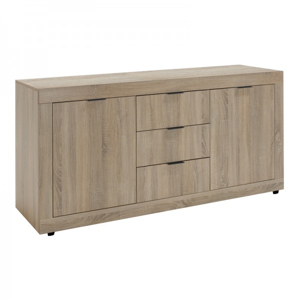 Μπουφές Doha pakoworld σε sonoma απόχρωση 180x45x80.5εκ 361-000070