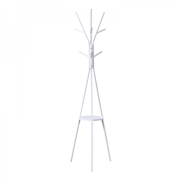 Καλόγερος Denner pakoworld μέταλλο σε λευκή απόχρωση 48.5x48.5x180εκ