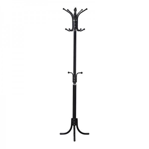 Καλόγερος Mendora pakoworld μέταλλο σε μαύρη απόχρωση 40x40x180εκ