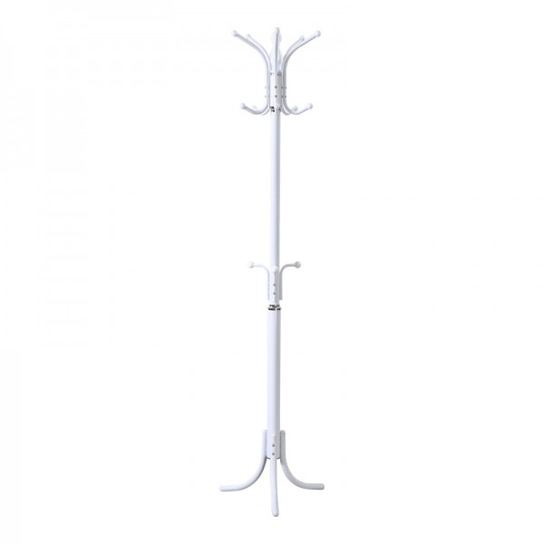 Καλόγερος Mendora pakoworld μέταλλο σε λευκή απόχρωση 40x40x180εκ