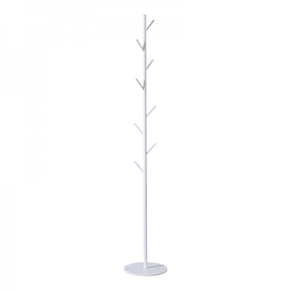 Καλόγερος Tebera pakoworld μέταλλο σε λευκή απόχρωση Φ30x170εκ