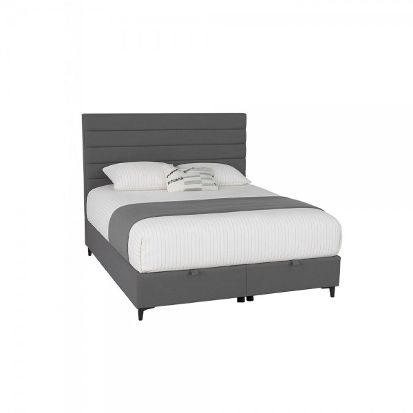 UTOPIA ΚΡΕΒΑΤΙ ΜΕ ΑΠΟΘΗΚ. ΧΩΡΟ ΚΑΙ ΣΤΡΩΜΑ ΓΚΡΙ 34-900 207x160x115