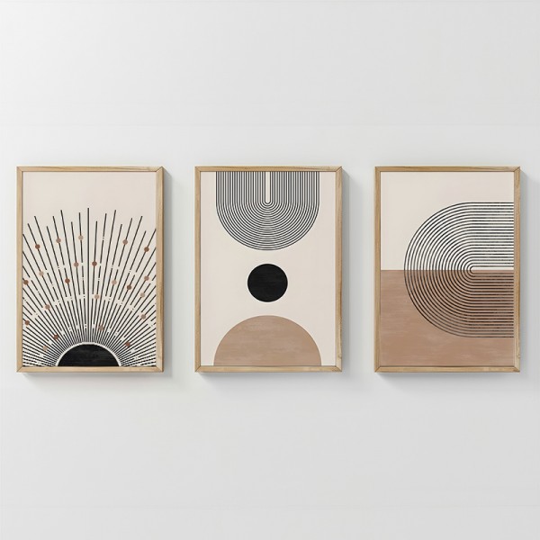 Πίνακας Lagon pakoworld τρίπτυχος με ψηφιακή εκτύπωση και πλαίσιο 33x1.5x48εκ