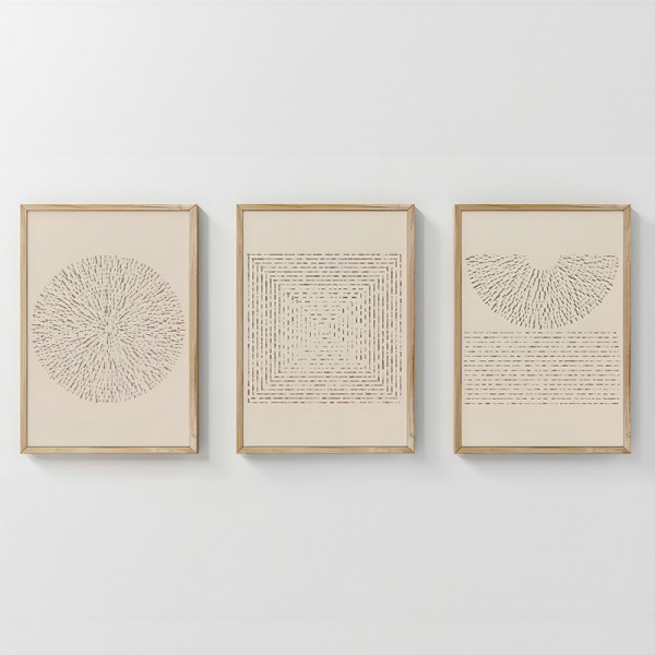 Πίνακας Fouldy pakoworld τρίπτυχος με ψηφιακή εκτύπωση και πλαίσιο 33x1.5x48εκ