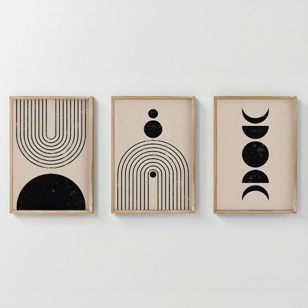 Πίνακας Aregon pakoworld τρίπτυχος με ψηφιακή εκτύπωση και πλαίσιο 33x1.5x48εκ