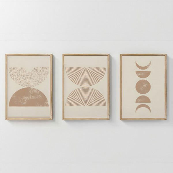 Πίνακας Klipen pakoworld τρίπτυχος με ψηφιακή εκτύπωση και πλαίσιο 33x1.5x48εκ