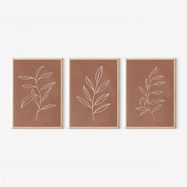 Πίνακας Drifer pakoworld τρίπτυχος με ψηφιακή εκτύπωση και πλαίσιο 33x1.5x48εκ