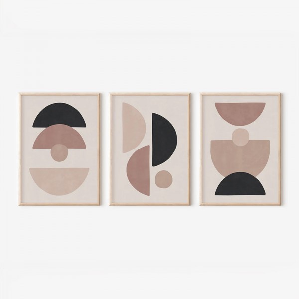 Πίνακας Veyra pakoworld τρίπτυχος με ψηφιακή εκτύπωση και πλαίσιο 33x1.5x48εκ