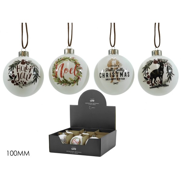 XMAS ΣΤΟΛΙΔΙ ΜΠΑΛΑ 10CM 4 ΣΧΕΔΙΑ 424755 XMAS ΣΤΟΛΙΔΙ ΜΠΑΛΑ 10CM 4 ΣΧΕΔΙΑ 424755