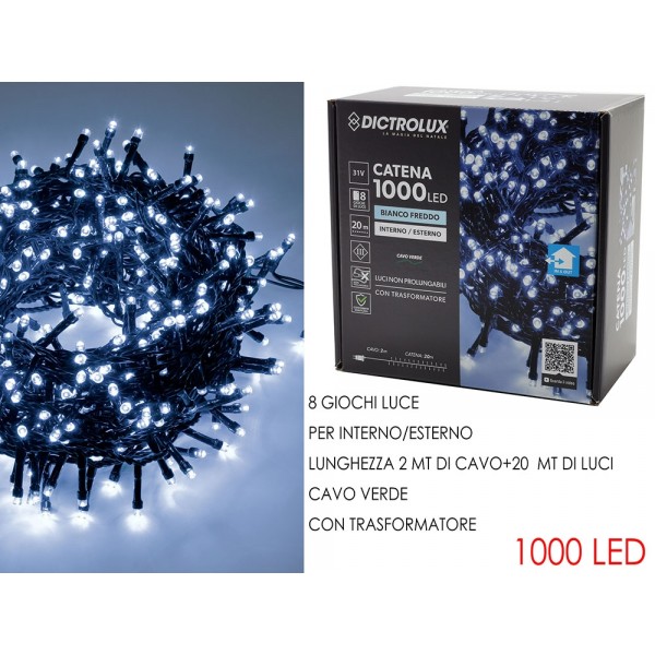 ΦΩΤΑΚΙΑ 1000LED ΨΥΧΡΟ ΦΩΣ 450517