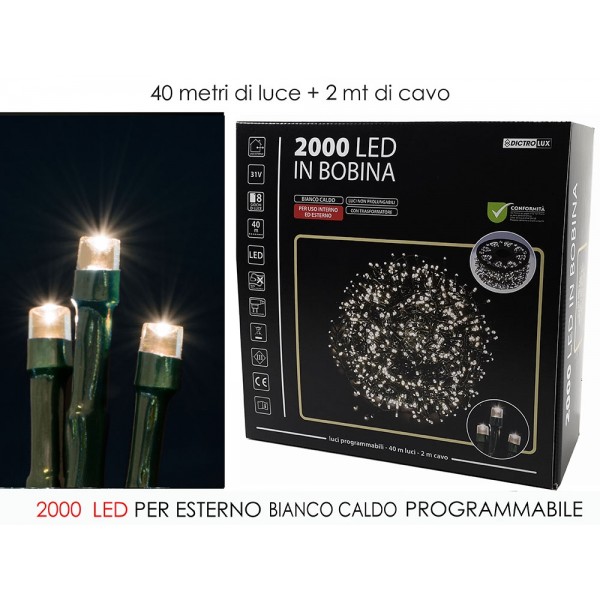 ΦΩΤΑΚΙΑ 2000LED ΘΕΡΜΟ ΦΩΣ 450532