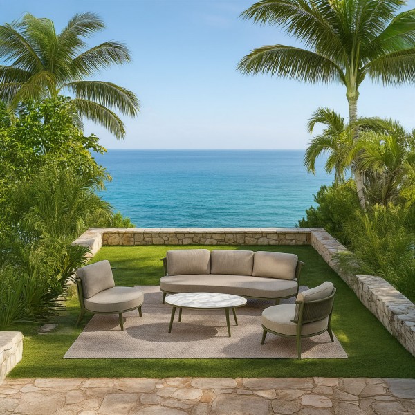 LA LUNA ΣΑΛΟΝΙ SET 1+2+1 ΛΑΔΙ