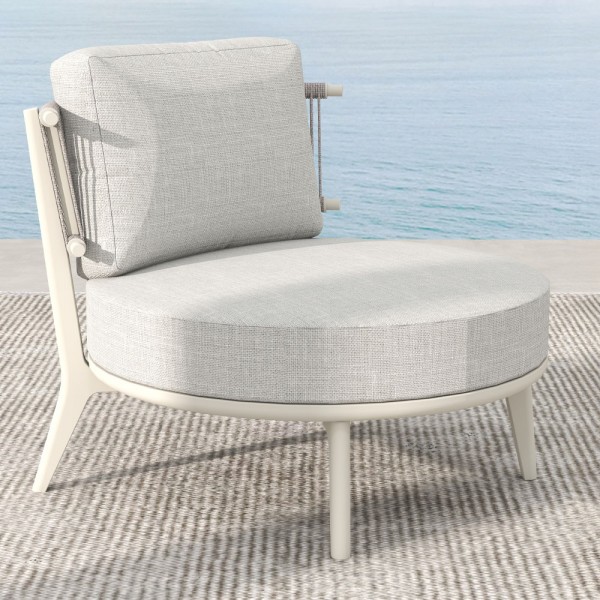 LA LUNA ΠΟΛΥΘΡΟΝΑ OFF WHITE 80x87x68cm