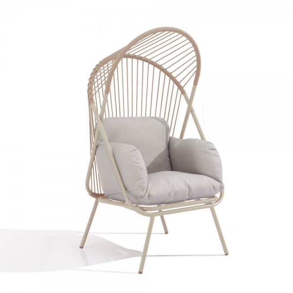 SUN ΠΟΛΥΘΡΟΝΑ BEIGE 75x69x135.5cm