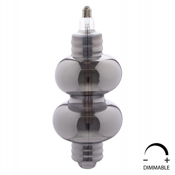 ΛΑΜΠΤΗΡΑΣ LED FILAMENT 8W E27 3000K SMOKE COLOR DIMMABLE  HM4053.03