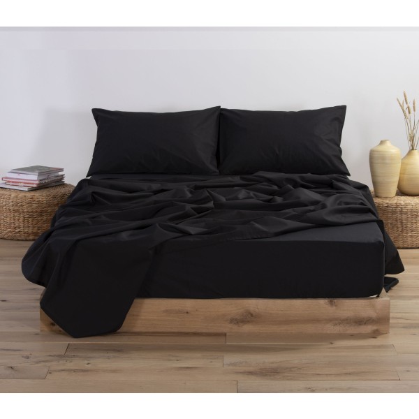 NEF NEF HOMEWARE ΣΕΝΤΟΝΙ ΜΕΜΟΝΩΜΕΝΟ ΒΑΜΒΑΚΕΡΟ ΜΟΝΟ ΜΕ ΛΑΣΤΙΧΟ BASIC 100Χ200+30 BLACK 011710