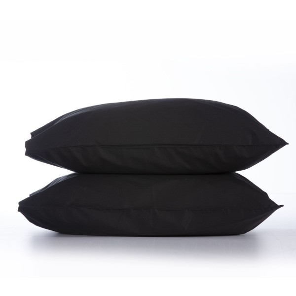 NEF NEF HOMEWARE ΜΑΞΙΛΑΡΟΘΗΚΕΣ ΣΕΤ 2 ΤΕΜΑΧΙΩΝ ΒΑΜΒΑΚΕΡΕΣ BASIC 52Χ72 BLACK 011712