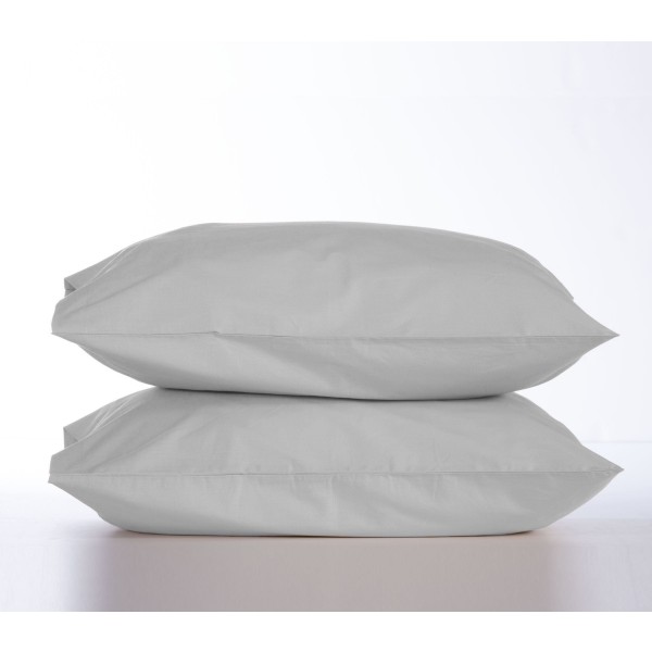 NEF NEF HOMEWARE ΜΑΞΙΛΑΡΟΘΗΚΕΣ ΣΕΤ 2 ΤΕΜΑΧΙΩΝ ΒΑΜΒΑΚΕΡΕΣ BASIC 52Χ72 SILVER GREY 011712