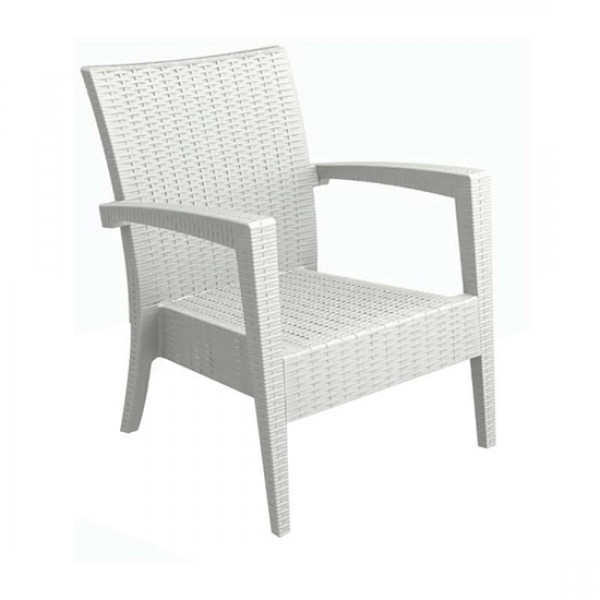 MIAMI WHITE ΠΟΛΥΘΡΟΝΑ 72Χ76Χ89CM PP 53.0082