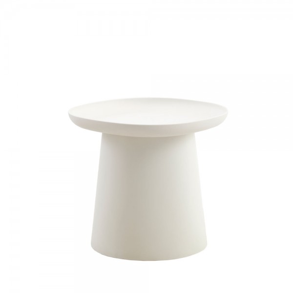 PLATE COFFEE TABLE OFF WHITE 50x50x47.5cm