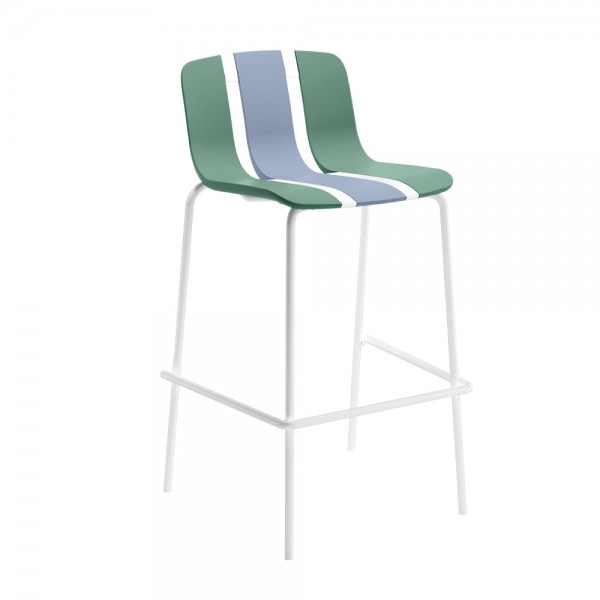 ART ΣΚΑΜΠΟ BAR ΠΡΑΣΙΝΟ ΜΠΛΕ 51x44x105cm